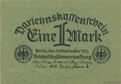 1 Mark ALLEMAGNE  1922 P.061b