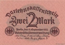 2 Mark GERMANY  1922 P.062 UNC-