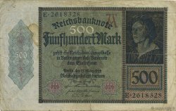500 Mark GERMANY  1922 P.073 F