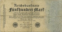 500 Mark GERMANY  1922 P.074b G