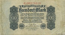 100 Mark GERMANY  1922 P.075
