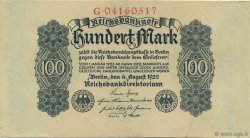 100 Mark GERMANY  1922 P.075 AU