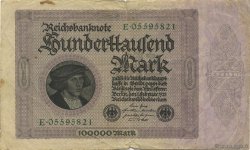 100000 Mark ALLEMAGNE  1923 P.083a TB