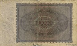 100000 Mark ALLEMAGNE  1923 P.083a TB