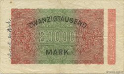 20000 Mark GERMANY  1923 P.085a F