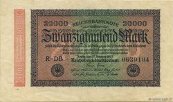 20000 Mark ALLEMAGNE  1923 P.085a SUP