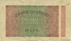 20000 Mark GERMANY  1923 P.085b F