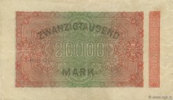20000 Mark ALLEMAGNE  1923 P.085d pr.SUP