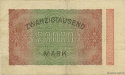 20000 Mark ALLEMAGNE  1923 P.085e TTB