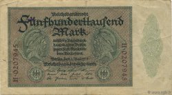 500000 Mark GERMANY  1923 P.088a F+