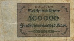 500000 Mark GERMANY  1923 P.088a F