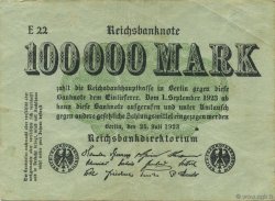 100000 Mark GERMANY  1923 P.091a