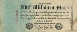 5 Millions Mark GERMANY  1923 P.095