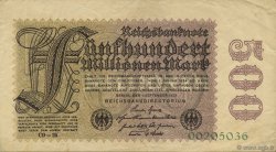 500 Millions Mark GERMANY  1923 P.110d XF-