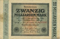 20 Milliards Mark ALLEMAGNE  1923 P.118a TB+