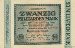 20 Milliards Mark ALLEMAGNE  1923 P.118a SPL