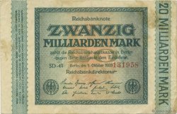 20 Milliards Mark ALLEMAGNE  1923 P.118c TTB