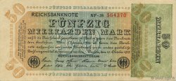 50 Milliards Mark GERMANIA  1923 P.120c q.AU