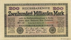 200 Milliards Mark ALLEMAGNE  1923 P.121a SUP+