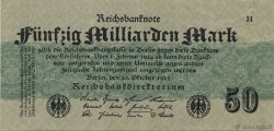 50 Milliards Mark GERMANY  1923 P.125a VF+