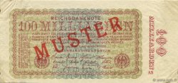 100 Milliards Mark Spécimen GERMANY  1923 P.133s