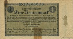 1 Rentenmark ALLEMAGNE  1923 P.161 TB