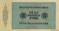5 Rentenmark ALLEMAGNE  1923 P.163 TTB