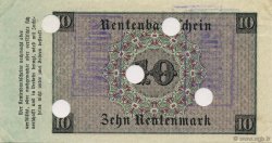 10 Rentenmark Annulé ALLEMAGNE  1923 P.164s SPL