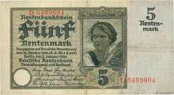 5 Rentenmark DEUTSCHLAND  1926 P.169
