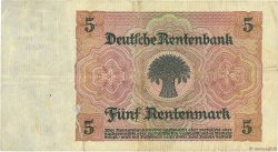 5 Rentenmark DEUTSCHLAND  1926 P.169 S