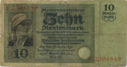10 Rentenmark ALLEMAGNE  1925 P.170 B
