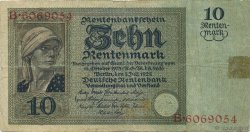 10 Rentenmark ALLEMAGNE  1925 P.170 TB