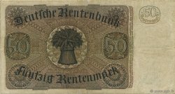 50 Rentenmark ALLEMAGNE  1934 P.172 TTB