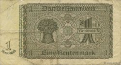 1 Rentenmark ALLEMAGNE  1937 P.173b B+