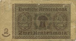 2 Rentenmark GERMANY  1937 P.174b F-
