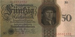50 Reichsmark GERMANY  1924 P.177 XF+