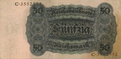 50 Reichsmark GERMANY  1924 P.177 XF+