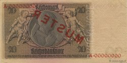 20 Reichsmark Spécimen ALLEMAGNE  1929 P.181as SUP