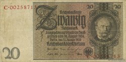 20 Reichsmark ALLEMAGNE  1929 P.181b