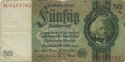 50 Reichsmark ALLEMAGNE  1933 P.182a B+