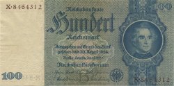 100 Reichsmark GERMANY  1935 P.183a AU