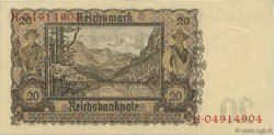 20 Reichsmark ALLEMAGNE  1939 P.185 SUP
