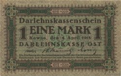 1 Mark ALLEMAGNE Kowno 1918 P.R128 SUP