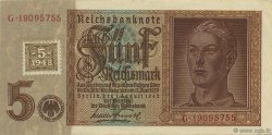 5 Deutsche Mark ALLEMAGNE RÉPUBLIQUE DÉMOCRATIQUE  1948 P.03 SUP+