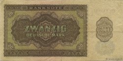 20 Deutsche Mark ALLEMAGNE RÉPUBLIQUE DÉMOCRATIQUE  1948 P.13a TTB