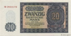 20 Deutsche Mark ALLEMAGNE RÉPUBLIQUE DÉMOCRATIQUE  1955 P.19a pr.NEUF