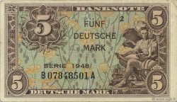 5 Deutsche Mark GERMAN FEDERAL REPUBLIC  1948 P.04a VF