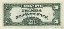 20 Deutsche Mark ALLEMAGNE FÉDÉRALE  1948 P.06b SUP+