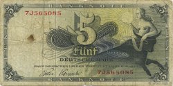 5 Deutsche Mark ALLEMAGNE FÉDÉRALE  1948 P.13i TB