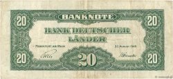 20 Deutsche Mark ALLEMAGNE FÉDÉRALE  1949 P.17a TTB